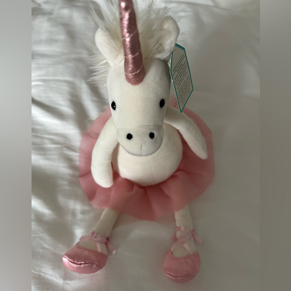 Unicorn jelly cat pink with tutu with tags